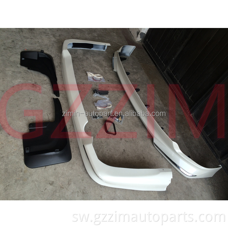 Mbele na nyuma bumper lip acr bodykit inafaa kwa lc200 2012